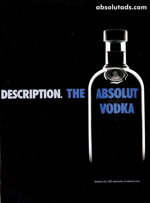 Absolut Order it by name or by description